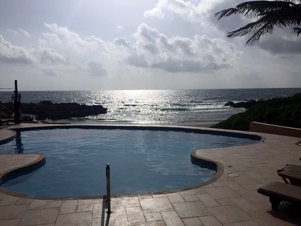 The pool at Hotel Playa Media Luna