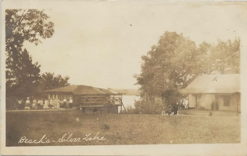 SE Hamburg Lakeland Whitmore Lake MI RPPC 1919 RARE Hiram G Beach Beachs Silver Lake Resort & Cottages Mr Beach had owned 80 percent of Silver Lake in 19131