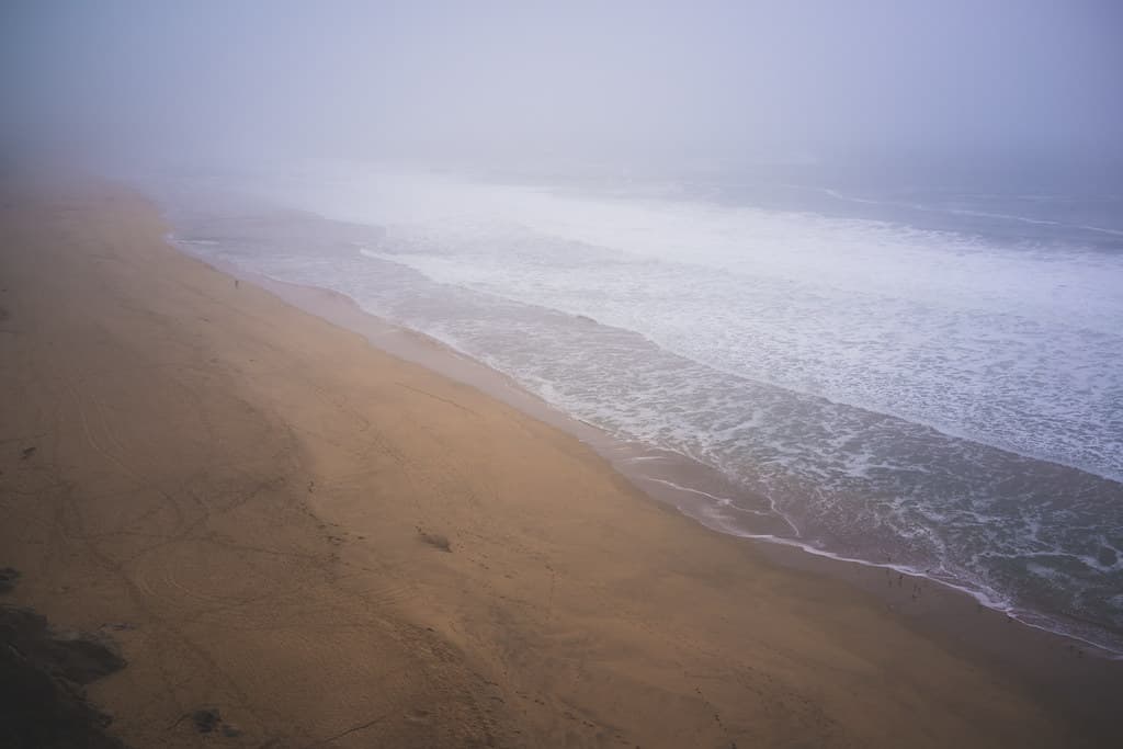Lone figure, Montara State Beach—Sony RX1