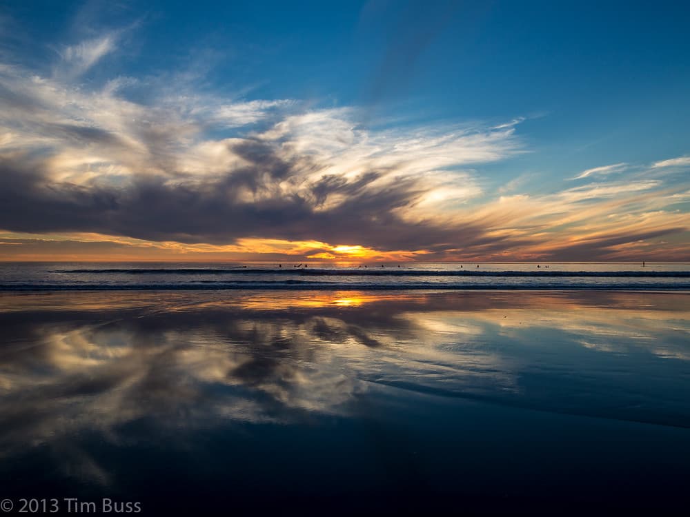 Moonlight Beach, Encinitas to Beacon's. January 18, 2014