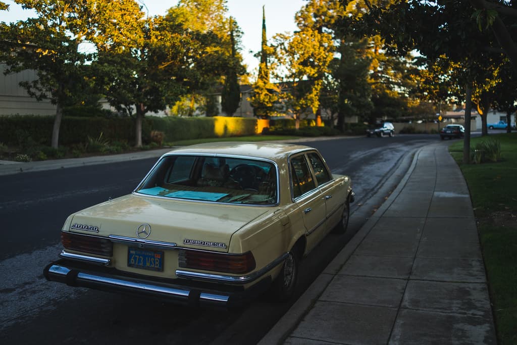 Old Mercedes, Mountain View, CA—Sony RX1