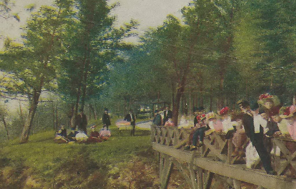 SW St Joseph Benton Harbor MI c.1907 Steamer Ferry & Railroad Vacation Resort Days LAKE FRONT PARK overlooking Lake Michigan the beachfront amusements including Silver Beach Amusement Park3