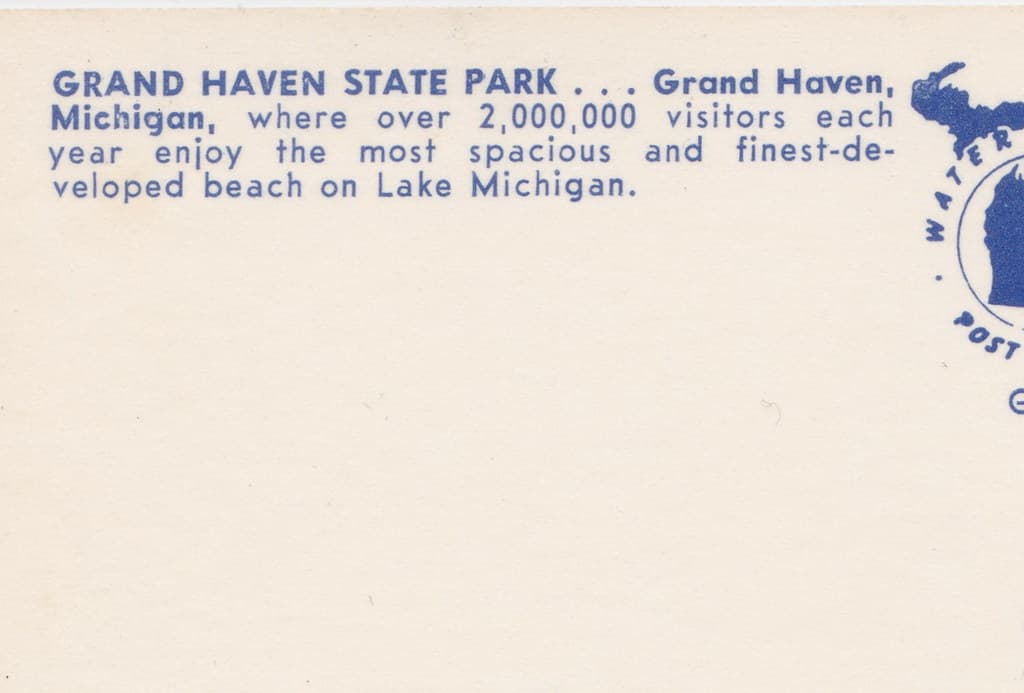 SW Grand Haven MI 1960s SUMMER BEACH BABES and Family FUN State Park Beach just South of the Grand Haven USCG Lighthouse and Lake Michigan Pier8