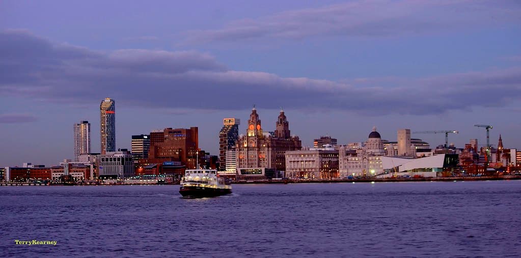 River Mersey and Liverpool Skyline
