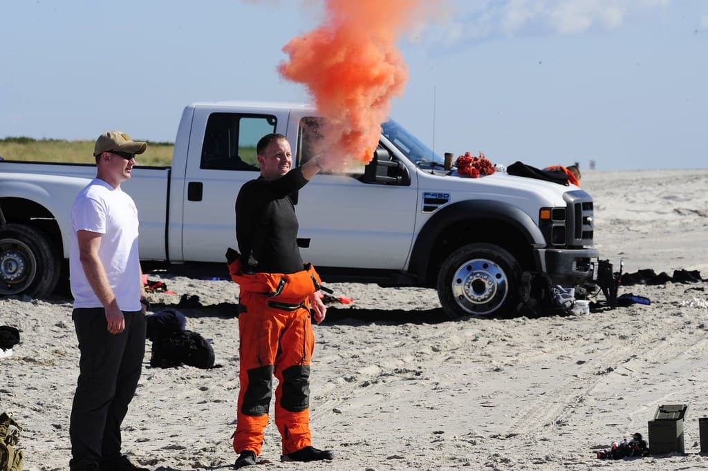 Air Station Atlantic City wet drills 2014