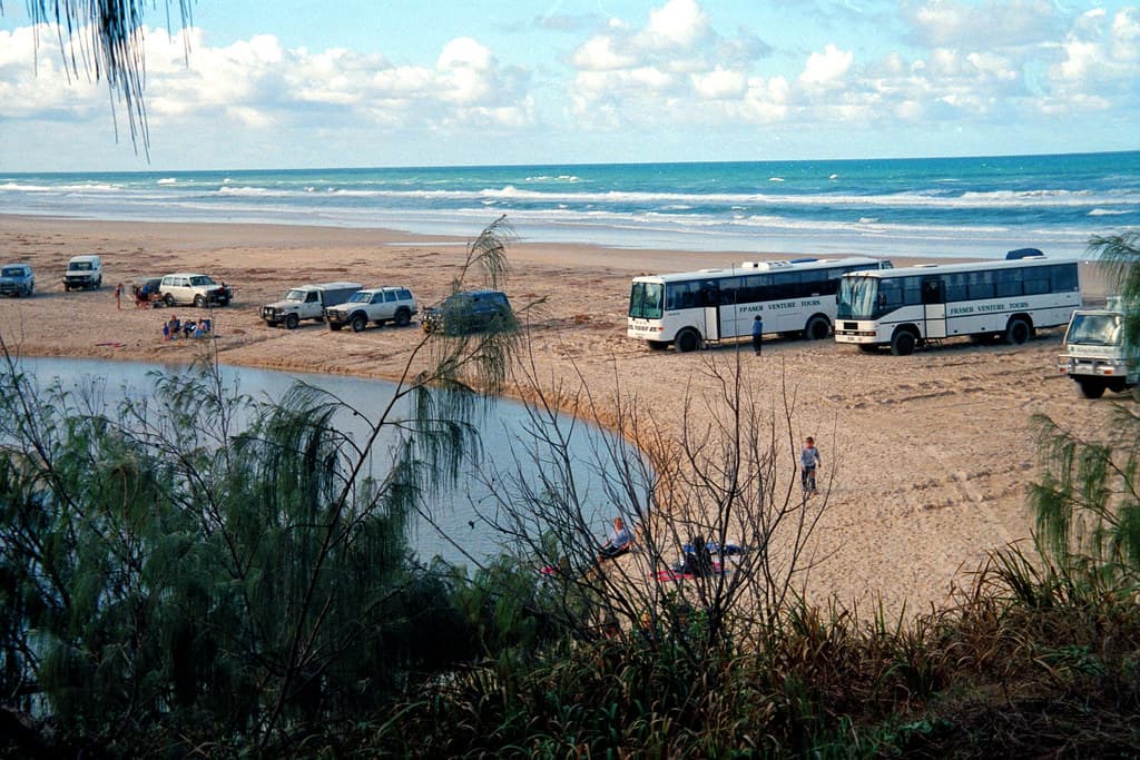 Fraser Island - 4WD cars and buses