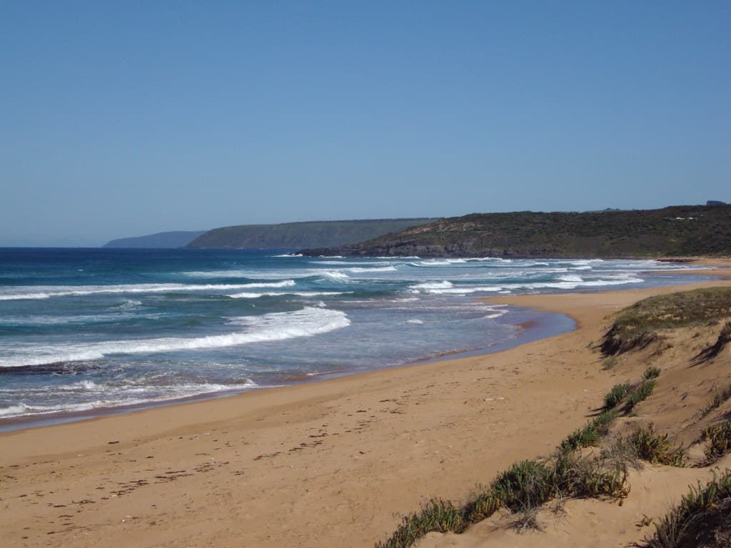 Waitpinga Beach near Victor Harbor South Australia. A popular fishing and surfing beach.