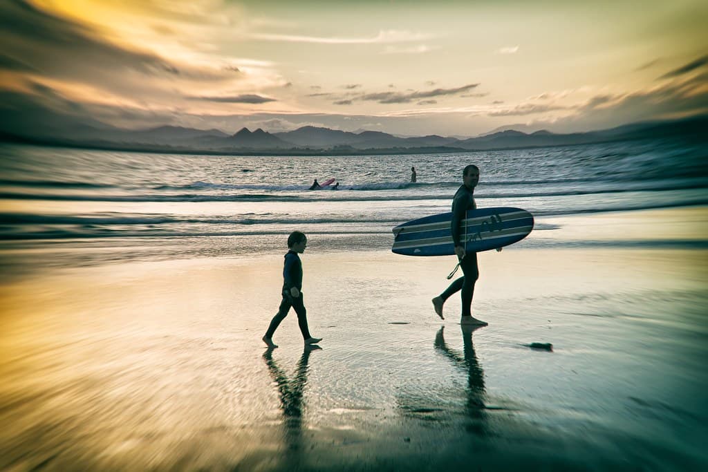 Heading Out Surfing