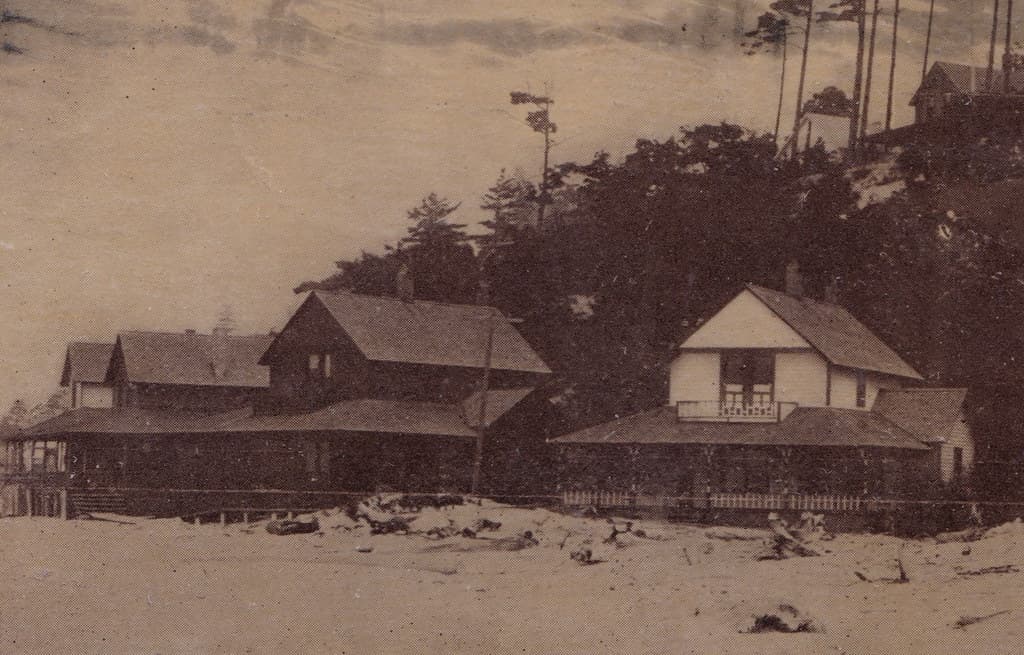 CEN Ludington MI c.1907 COTTAGES AND RESORTS ON SOUTH BEACH at EPWORTH RESORT ERA Steamer Ferry and Railroad FAMILY VACATION RESORTER DAYS in Mason County3