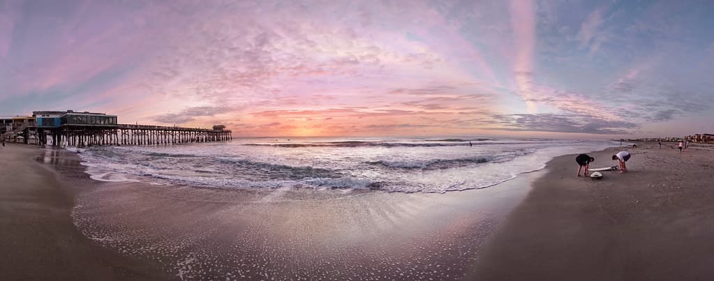 Just before sunrise at the pier.