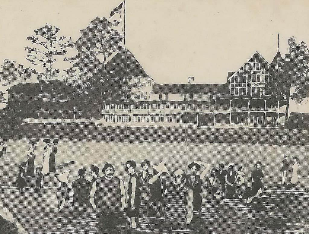 SW South Haven MI 1907 AVERY BEACH FUN One Piece Bathing Suit for Men & Women  named forResort Founder Mrs HM Avery near Mint Condition SW Michigan Vacation Resort & Cottage Community3