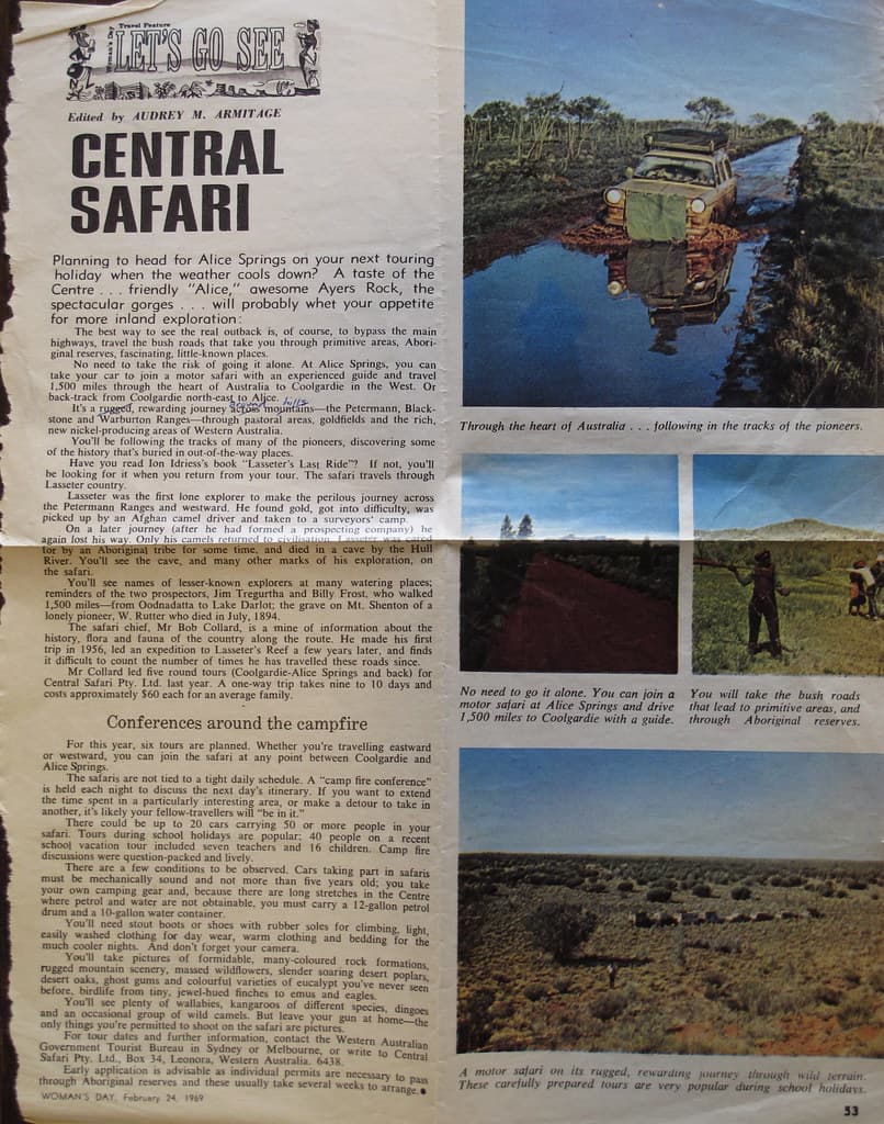 Central Safari Gunbarrel Hwy Feb 1969