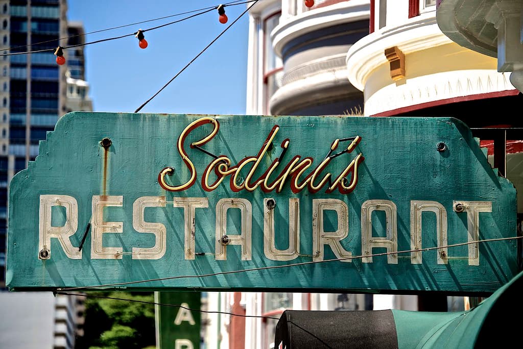 Sodini's Restaurant Sign