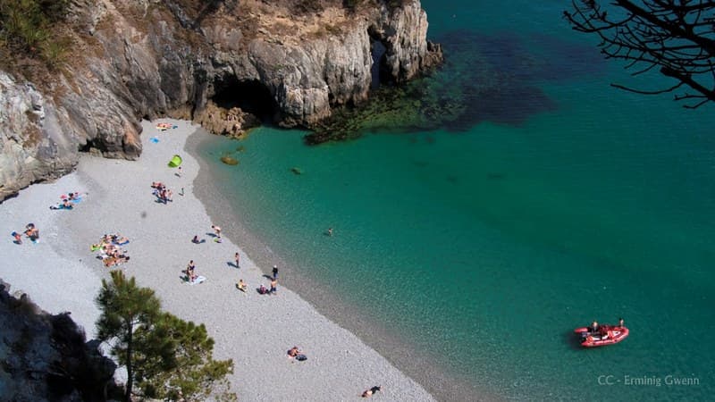 Plage de galets