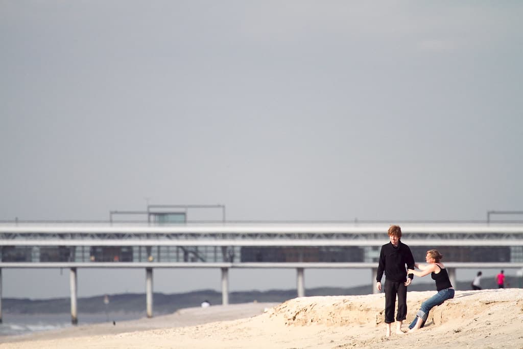On the beach