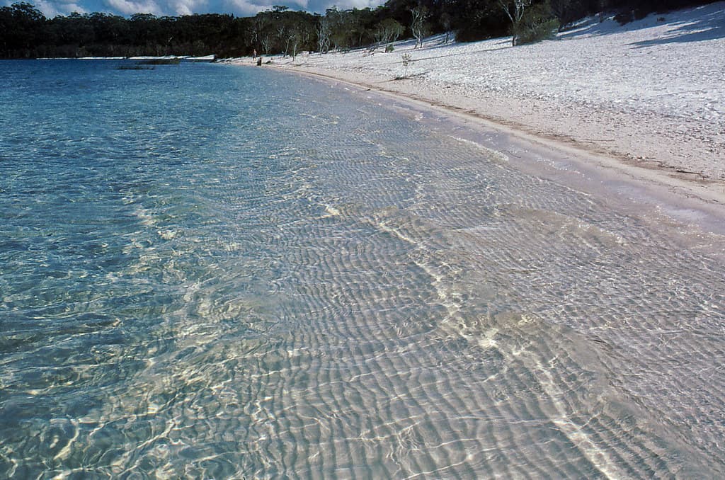 Lake McKenzie beach, 1990