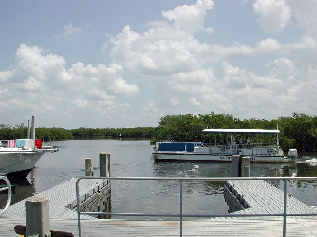 Ferry Docking at Caladesi Island