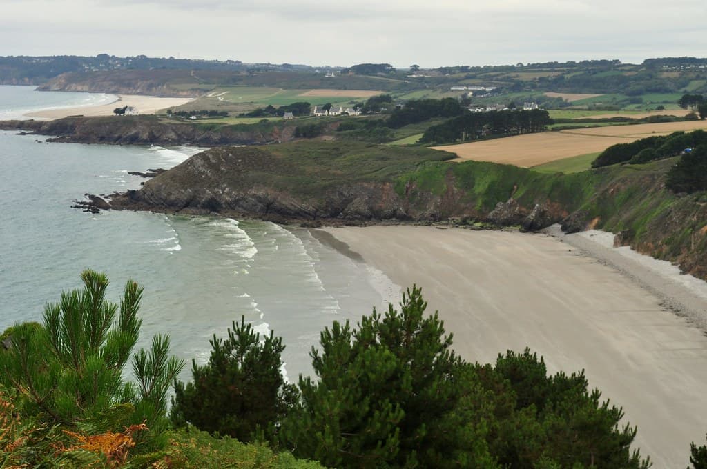 Les plages depuis la pointe de Tréboul
