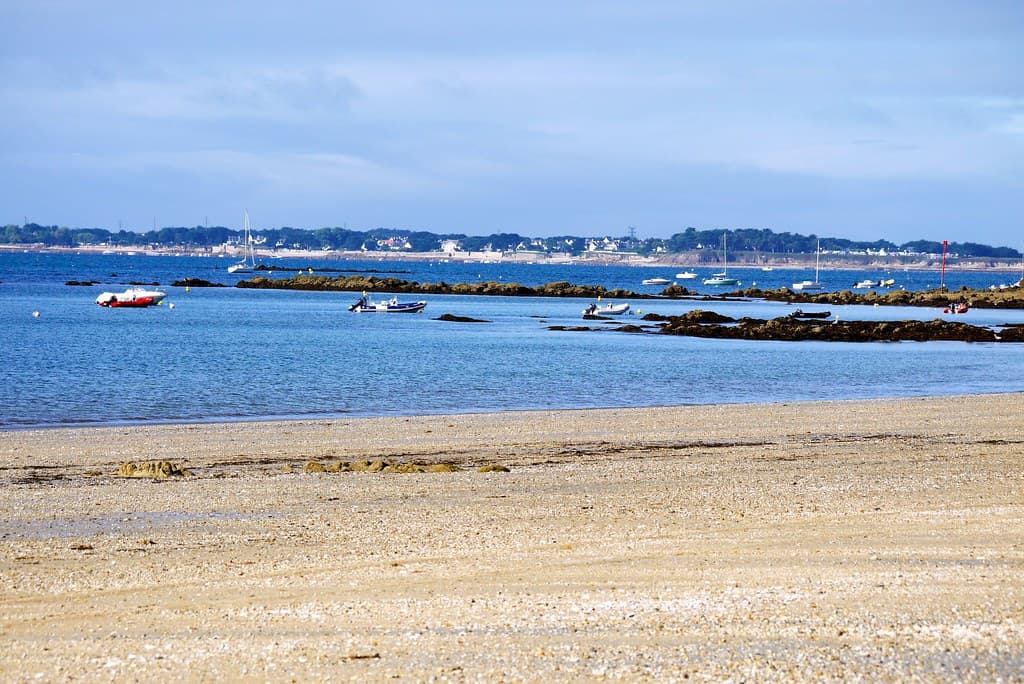 Baie de Quiberon depuis la grande plage de Carnac