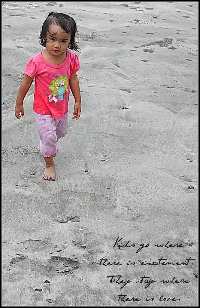A strong little girl!