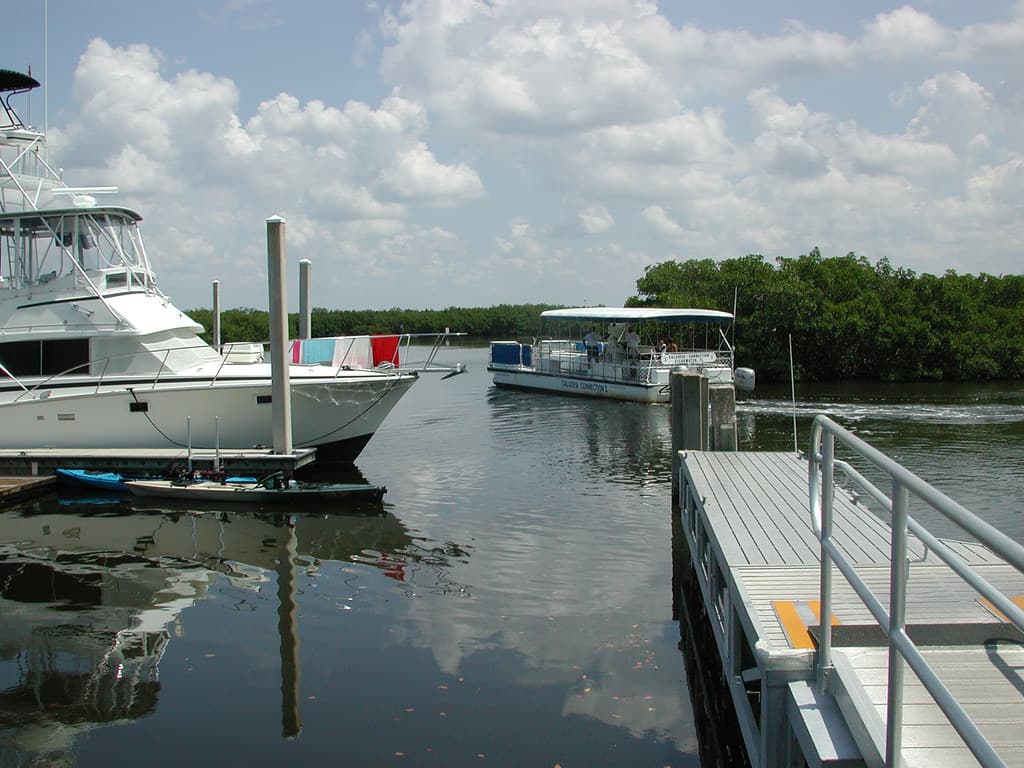 Ferry Docking at Caladesi Island