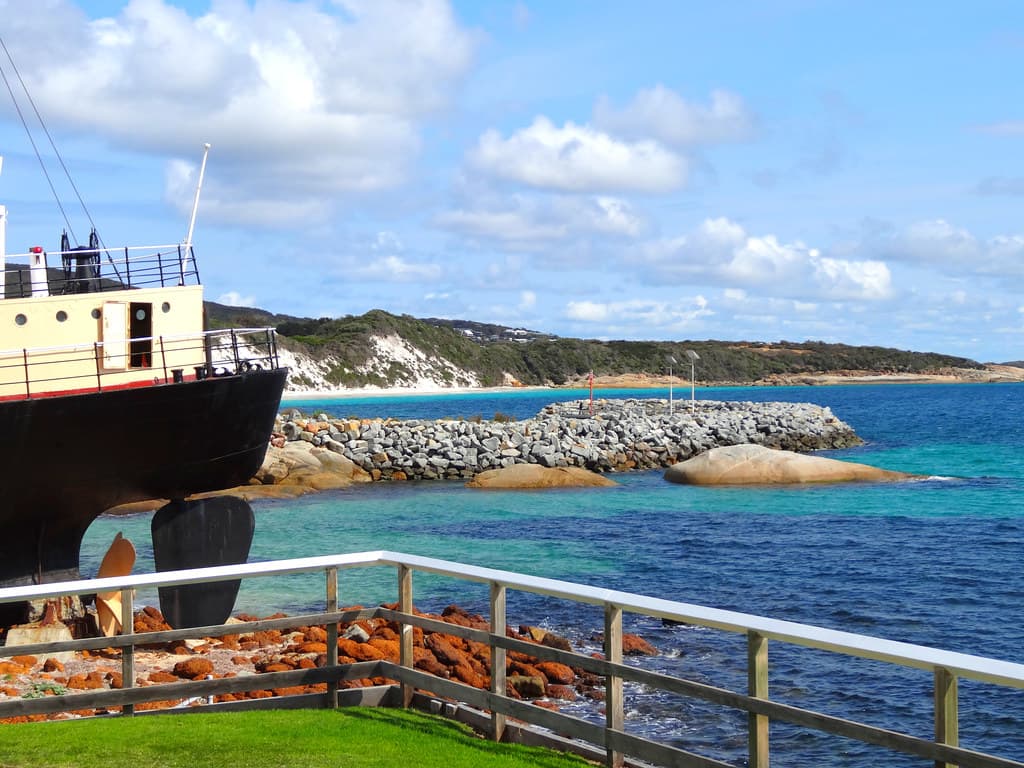Albany Whale World. On Frenchmans Bay with the Cheyen III whaling ship.