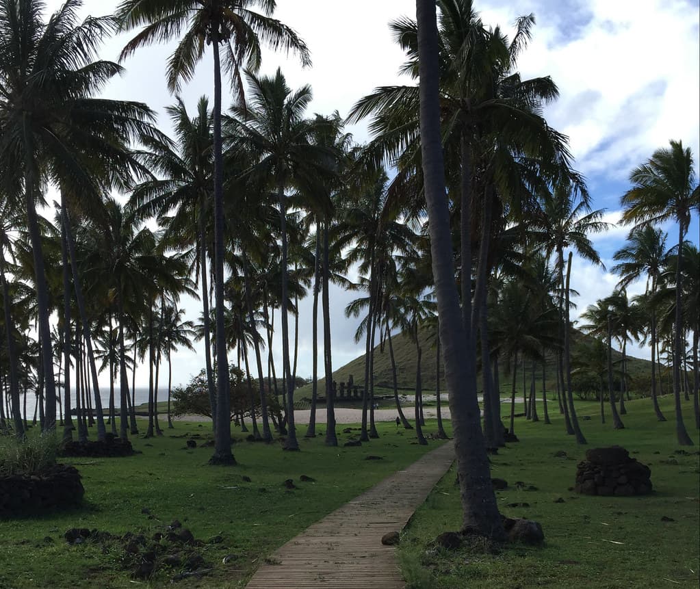Anakena Beach, the North Coast, Rapa Nui (Easter Island), Chile, Polynesia, Oceania.