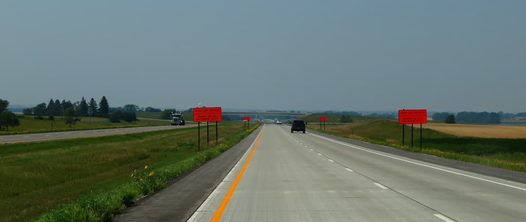 Interstate 94 Between Fargo and Jamestown, North Dakota