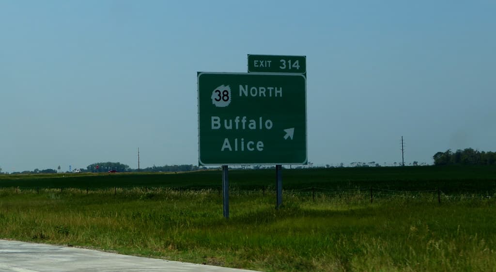 Interstate 94 Between Fargo and Jamestown, North Dakota