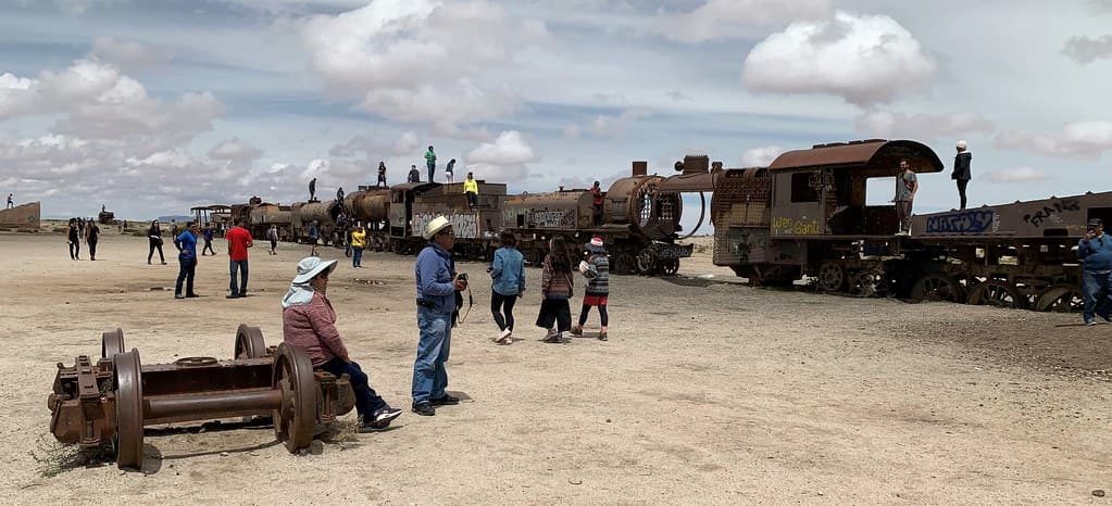 Train Cemetery at 3,700 meters (12,139 ft) above sea level, Uyuni, Bolivia.