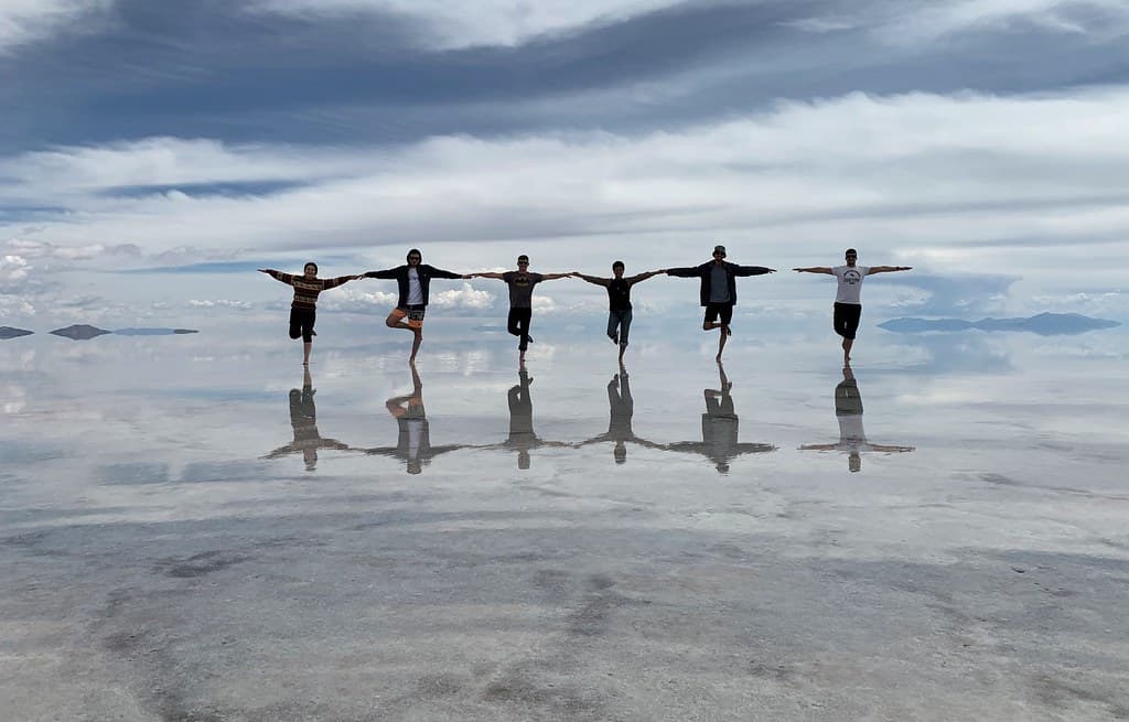 The Salar de Uyuni at 3,656 meters (11,995 ft) above sea level, Oruro & Potosí, Bolivia.