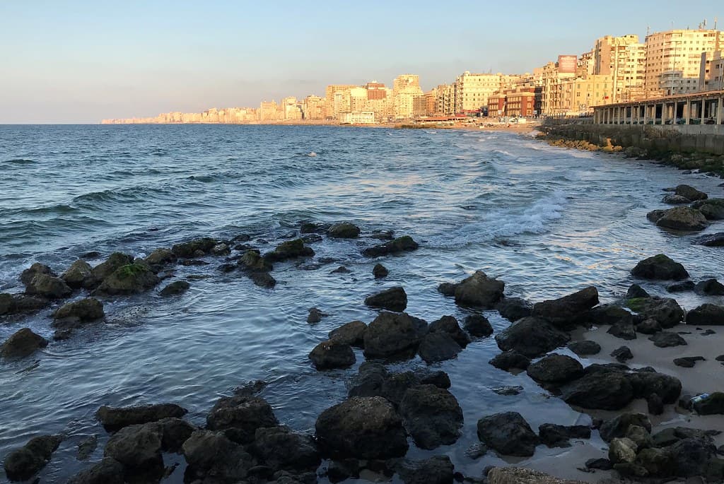 The Selsela Cafe, the Mediterranean, Alexandria, Egypt.