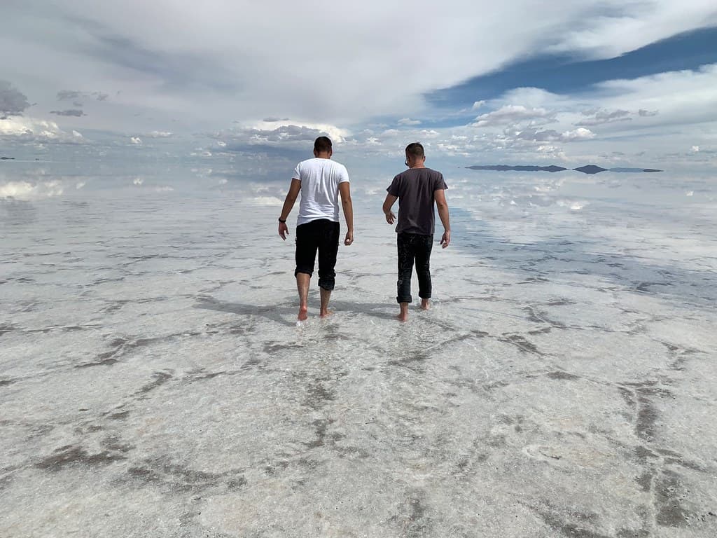 The Salar de Uyuni at 3,656 meters (11,995 ft) above sea level, Oruro & Potosí, Bolivia.