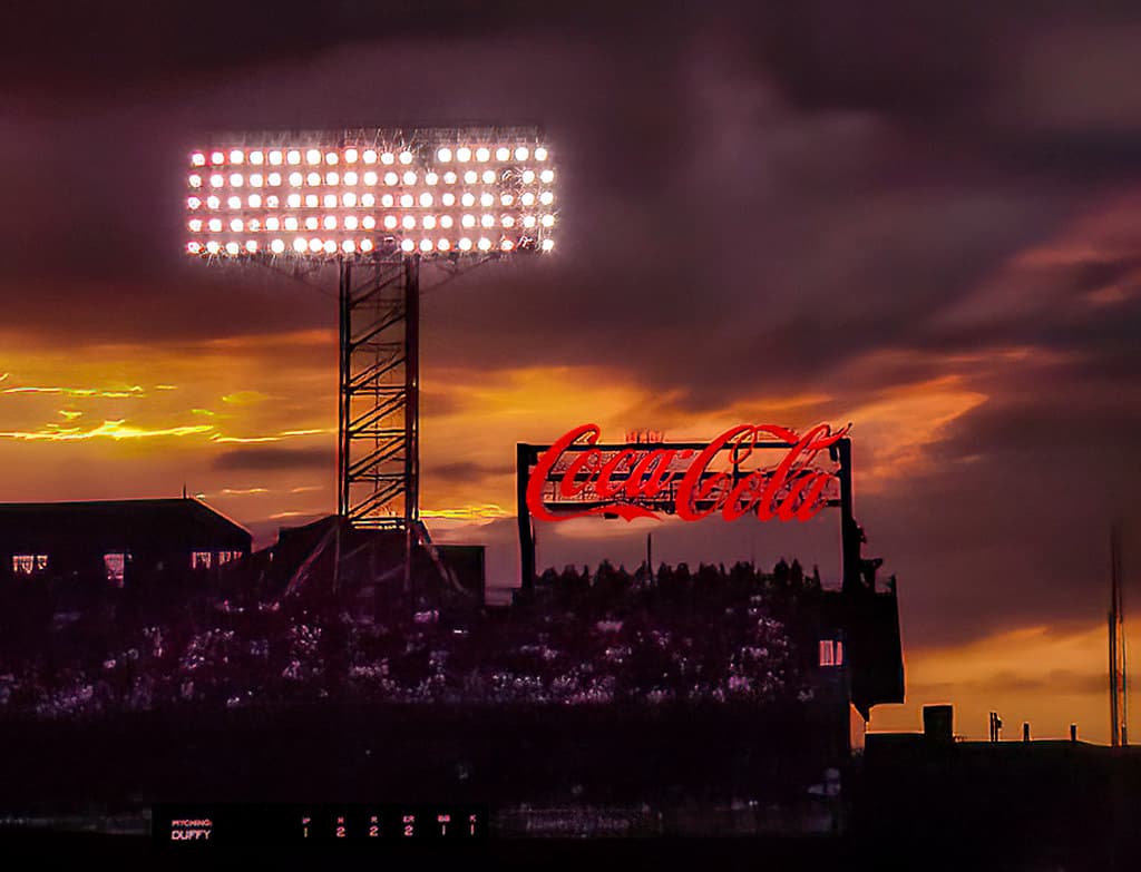 Duffy at Bat in Fenway Park