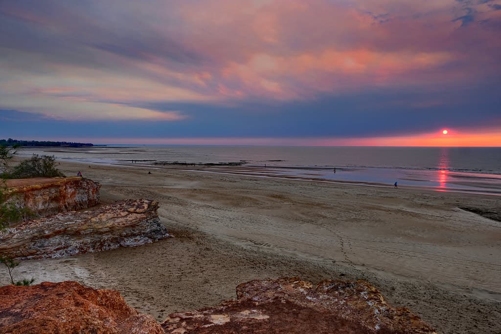 During the northern bushfire smoke season, night seems to precede sunset