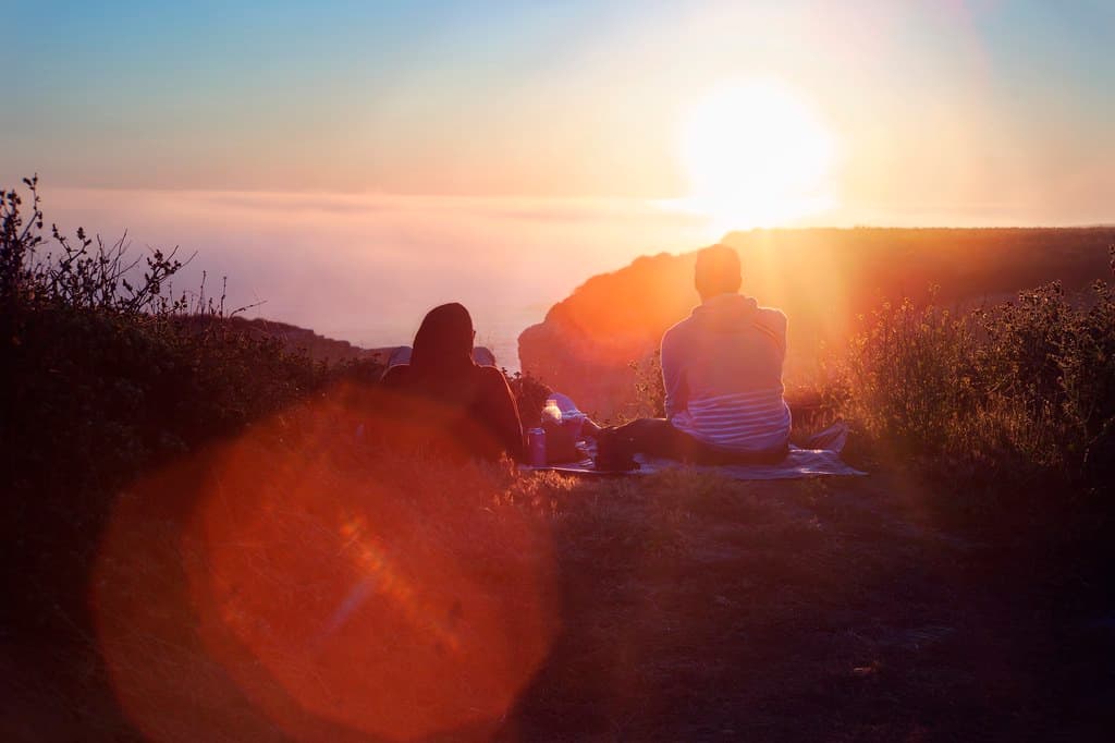 In the moment - waiting for sunset