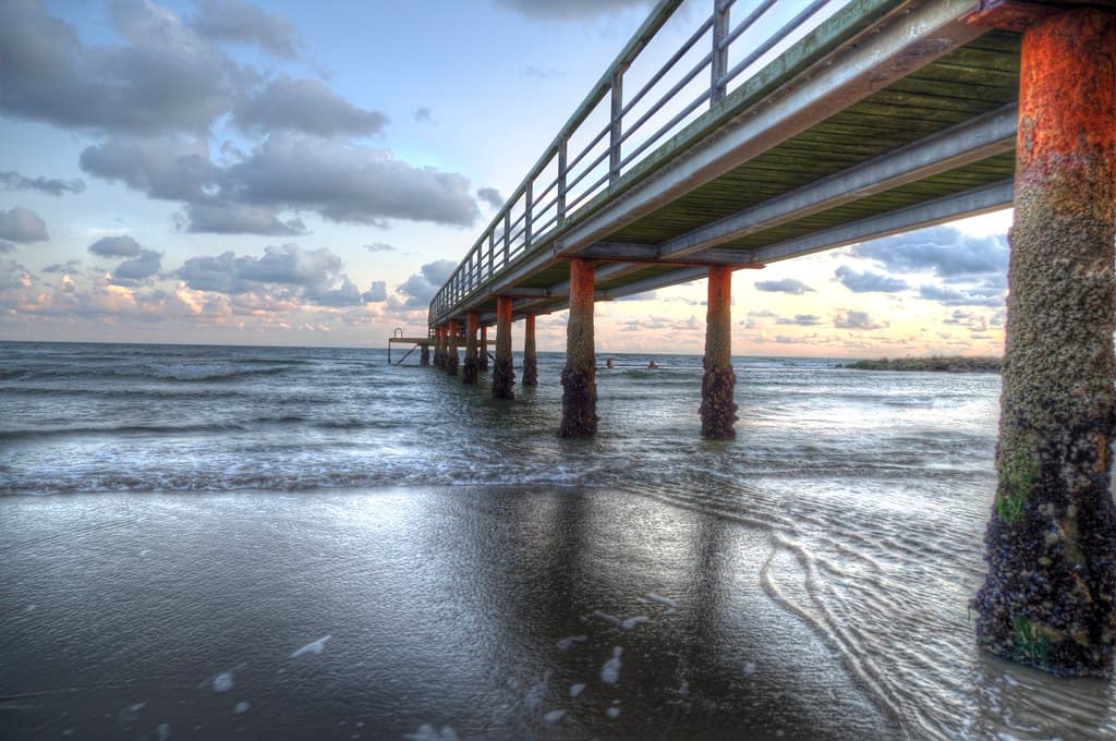 Under the boardwalk