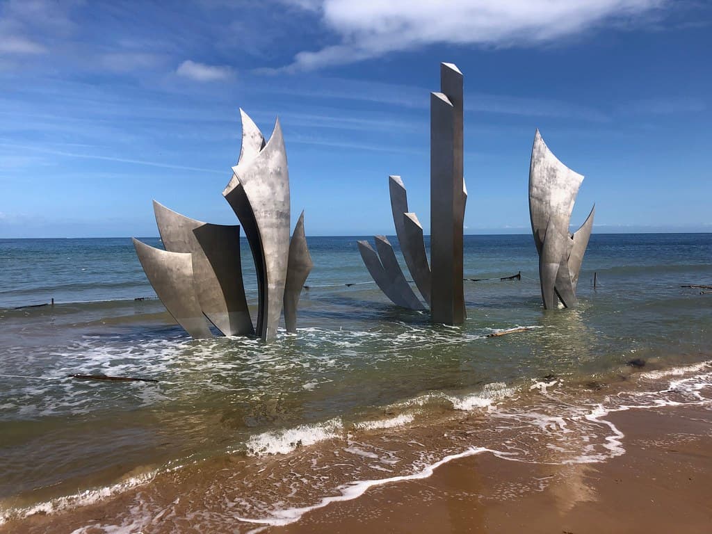 Memorial Sculpture at Omaha Beach, Normandy