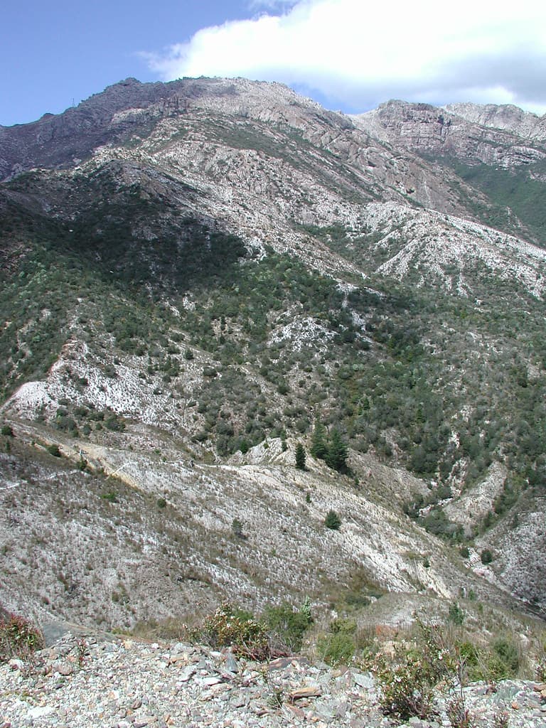 Mining pollution down wind from Queenstown