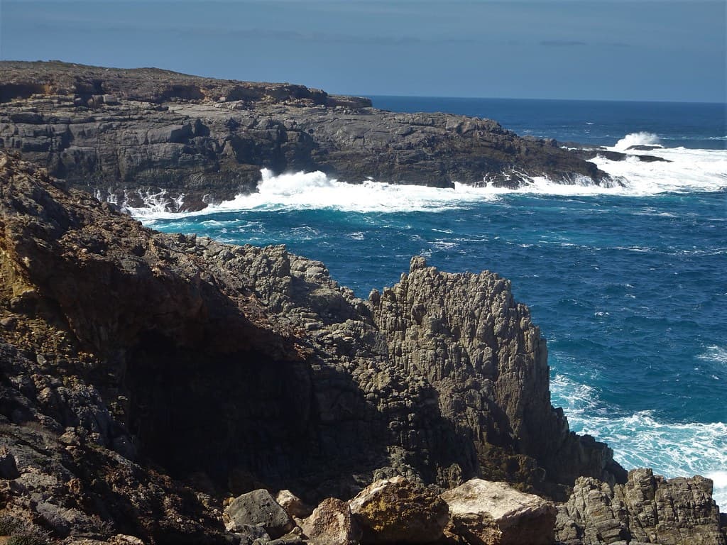 Port Lincoln Eyre Peninsula. The rocky and rugged coastline of Whalers Way.