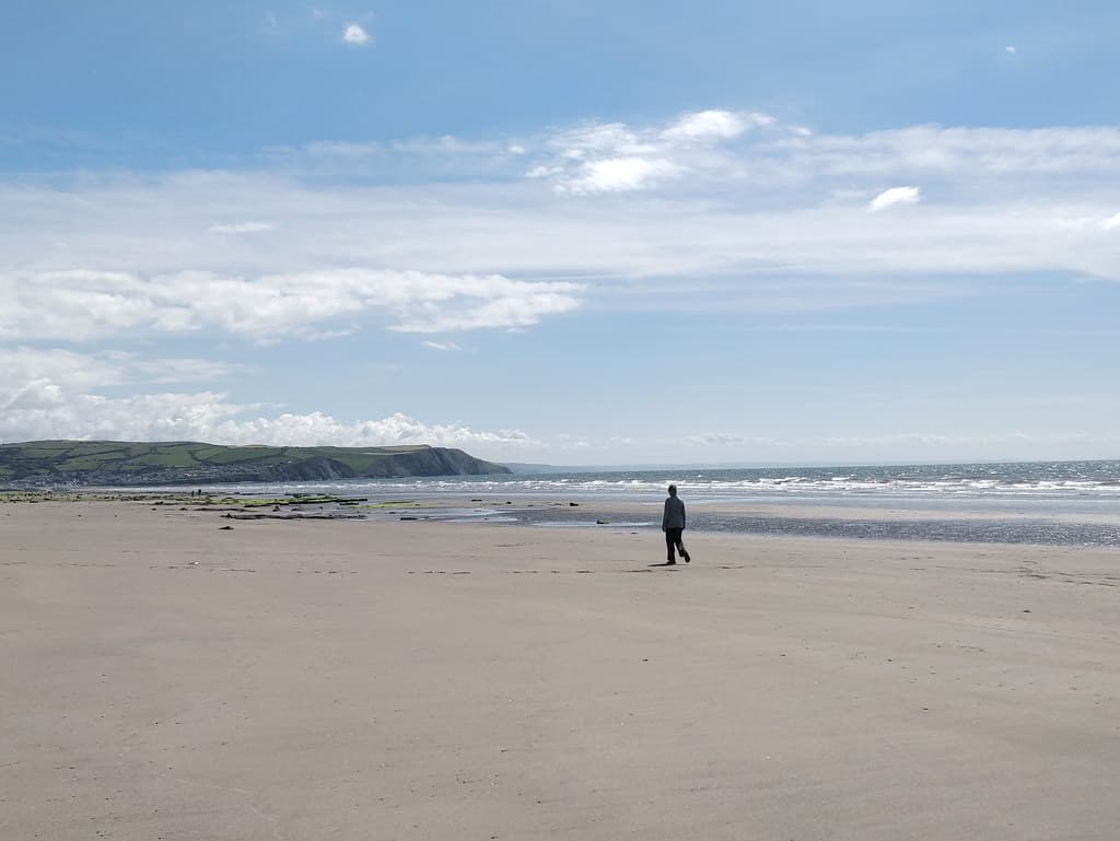 Borth Beach — photo by Ruth and Dave