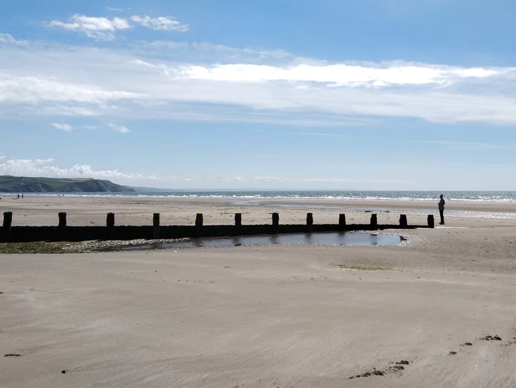 Borth Beach — photo by Ruth and Dave