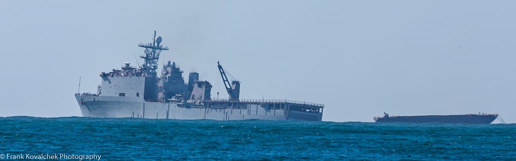 US Navy ship headed out to sea