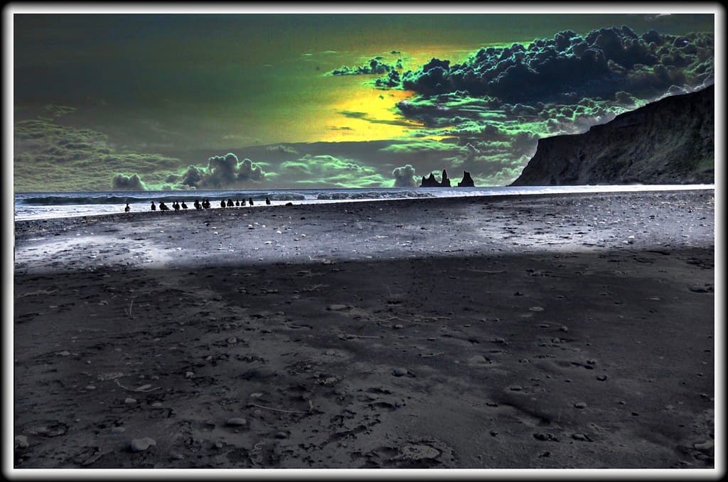 Republic of Iceland ~ Shoreline at sunset