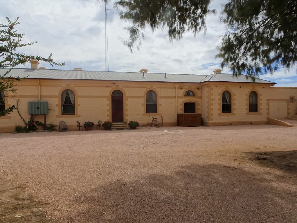 Wallaroo. Yorke Peninsula. The administration offices of the Wallaroo copper smelting  company. Built in 1861. The Moonta and Wallaroo mines closed in 1923. The smelters continued producnig fertiliser for some decades.