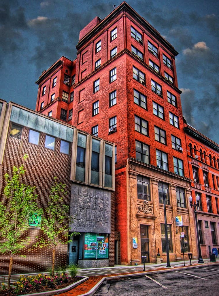 Warren Pennsylvania - Warren Saving Bank and Trust Company  - HIstoric Building