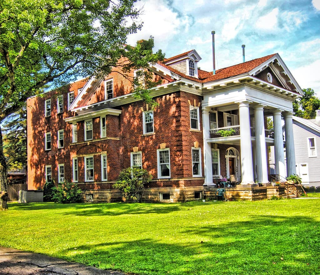 Warren  Pennsylvania  - Historic Mansion in Warren County - Architecture -  Neo classical Revival