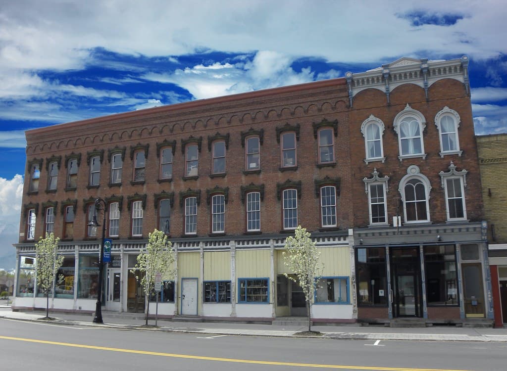 Clyde  New York - Wayne County -  Historic building facades - Erie Canal town in the Finger Lakes