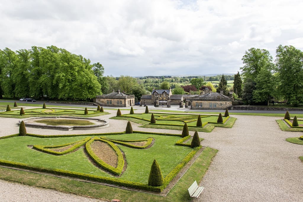 Grounds, Bowes Museum, Barnard Castle, Durham, England