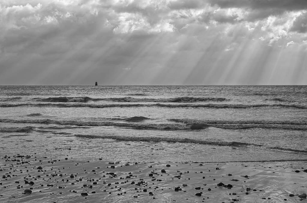 Sur la plage de Jonville